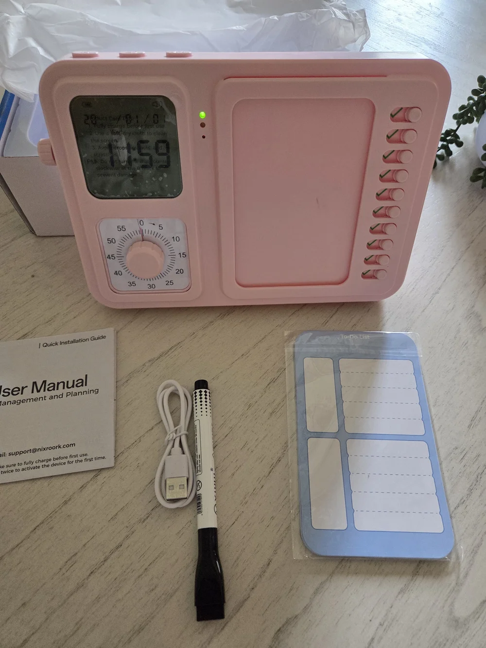 Nixroork 3-in-1 Visual Timer & ADHD Tool